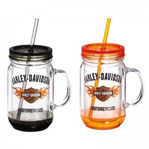Evergreen Enterprises, Inc Harley-Davidson® 18 oz. Plastic Mason Jar Cup JOZ7852